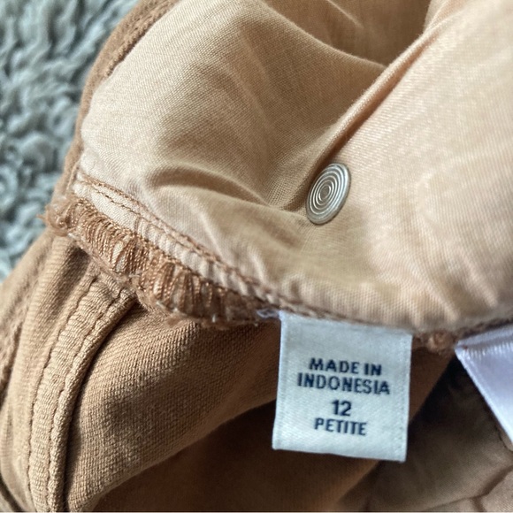 J. Jill-12p- Denim Slim Ankle Pants in Tan Cotton Rayon Blend - Picture 5 of 7